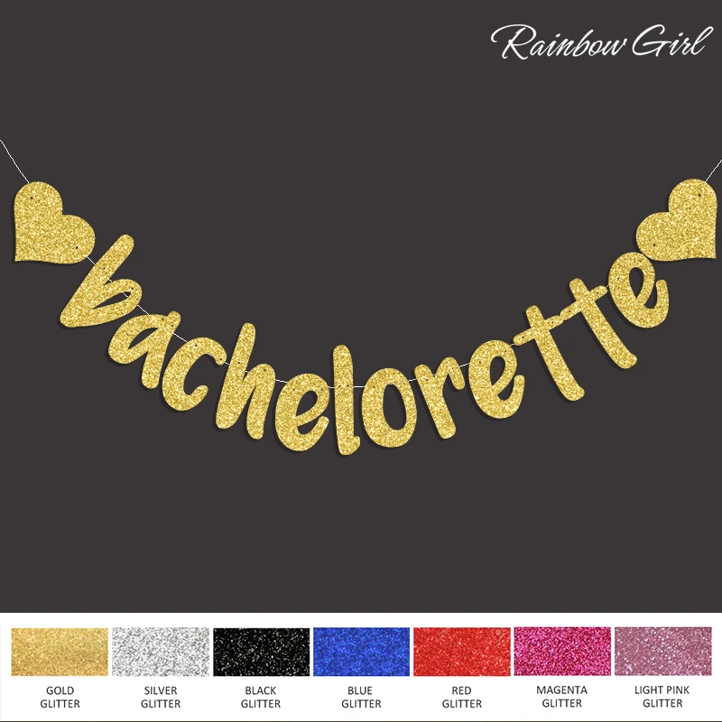 Блестящий девичник с сердечком баннер Свадебный знак бар/помолвка/свадебный