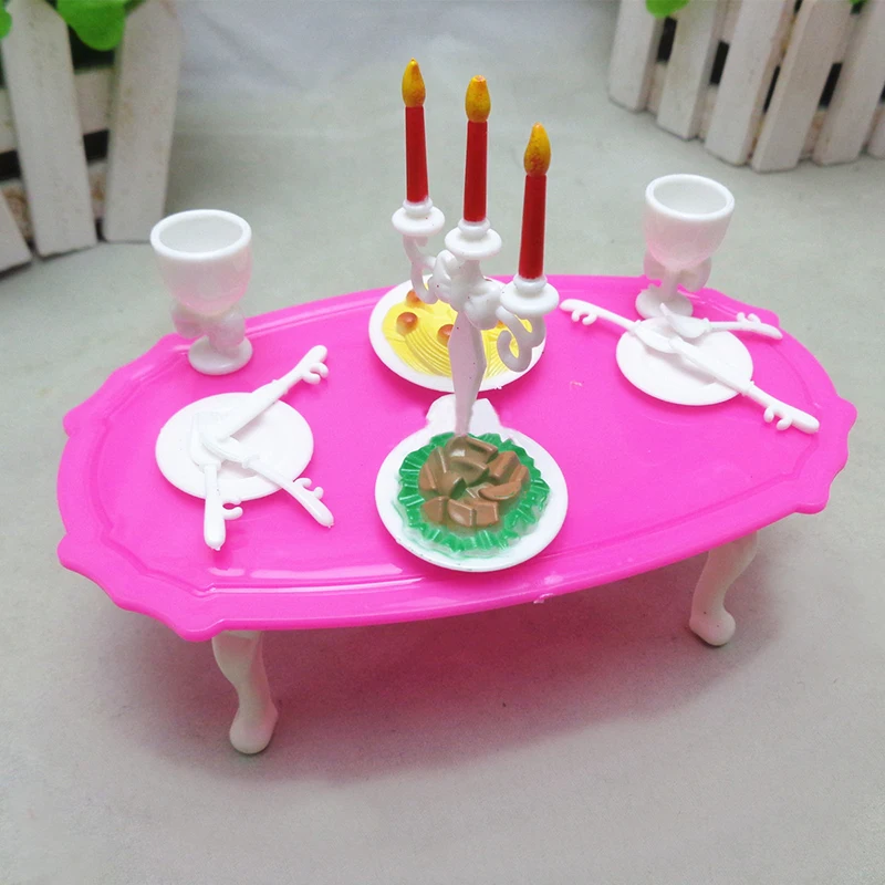 Новое поступление 13 шт./компл. свечей ужин для Барби посуда свеча бокал Мини