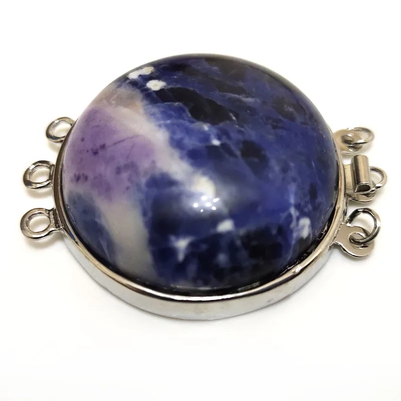 30 мм 3 ряда Cabachon натуральная фотография ожерелье браслет застежка для ювелирных