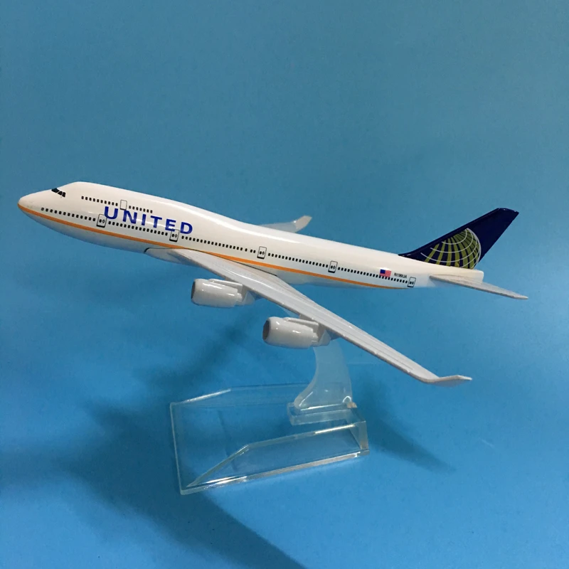 JASON TUTU самолеты самолет 16 см 1:400 Юнайтед Боинг B747 400 Модель самолета аэроплана