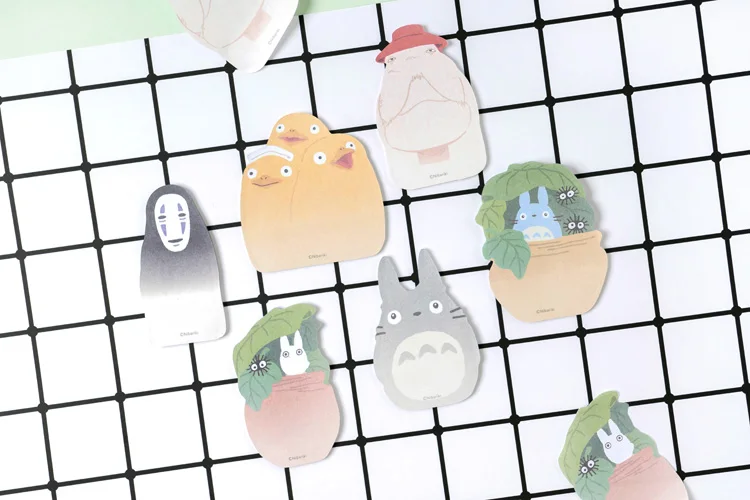 60 страниц Kawaii Totoro блокноты для заметок Sticky Notes школьные канцелярские принадлежности для офиса