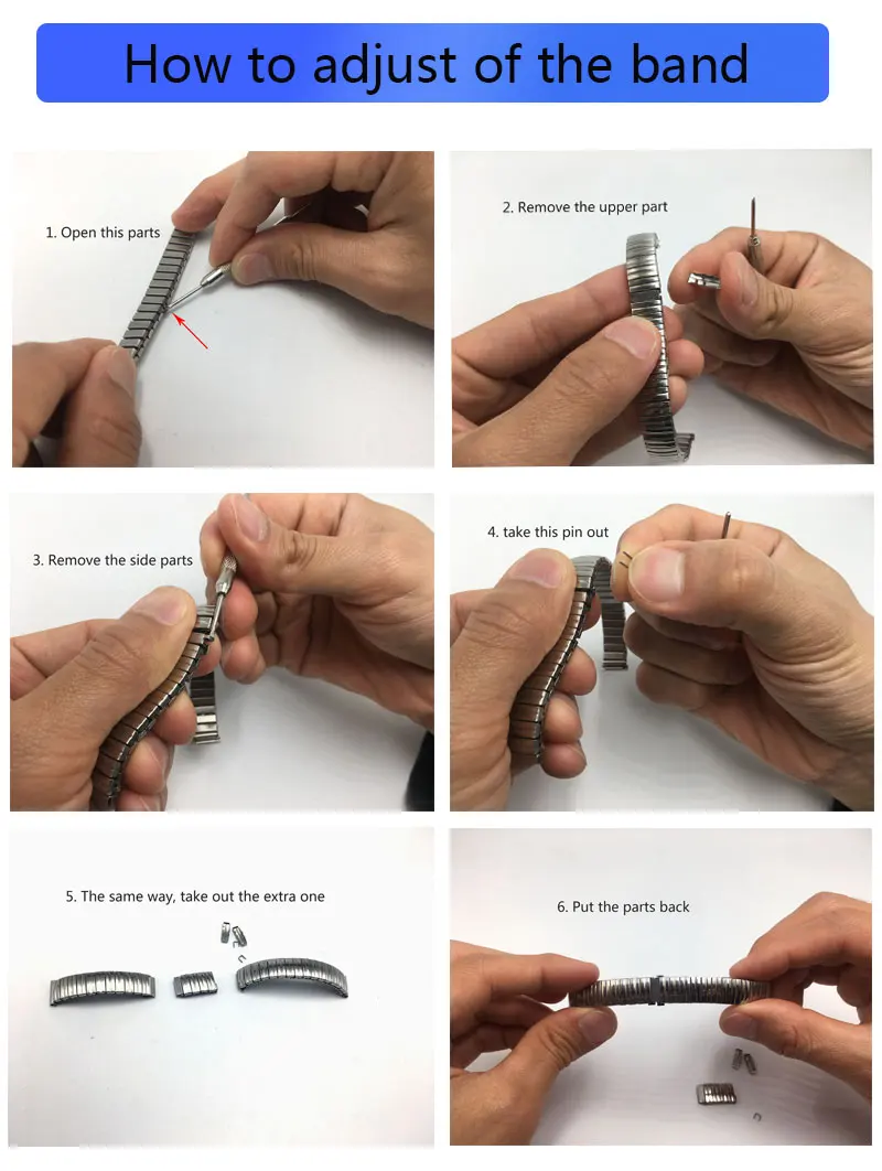 Новейший эластичный ремешок для часов из нержавеющей стали для xiaomi band 3 4 watch band Ремешки для наручных часов