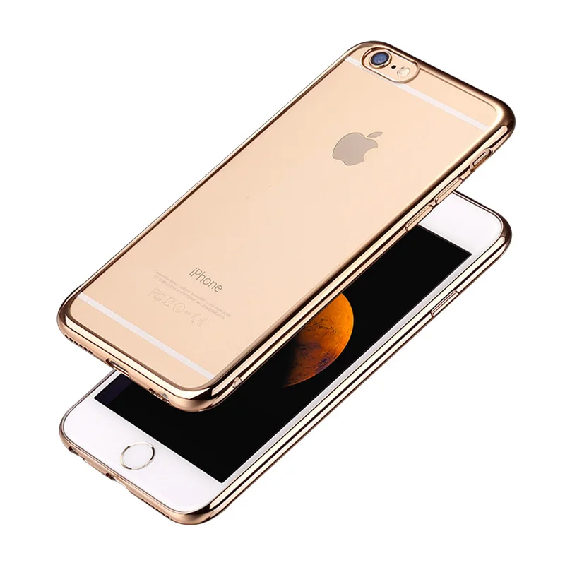 Luckguard кристалл мягкий силиконовый прозрачный чехол для iPhone 6 6S ультра-тонкий