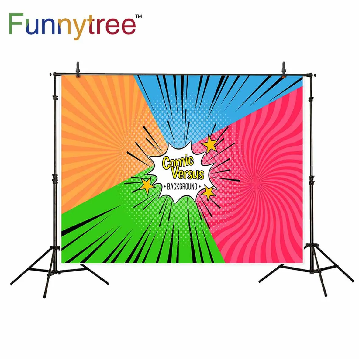 Фон Funnytree с изображением комиксов и декораций для детской вечеринки фоны