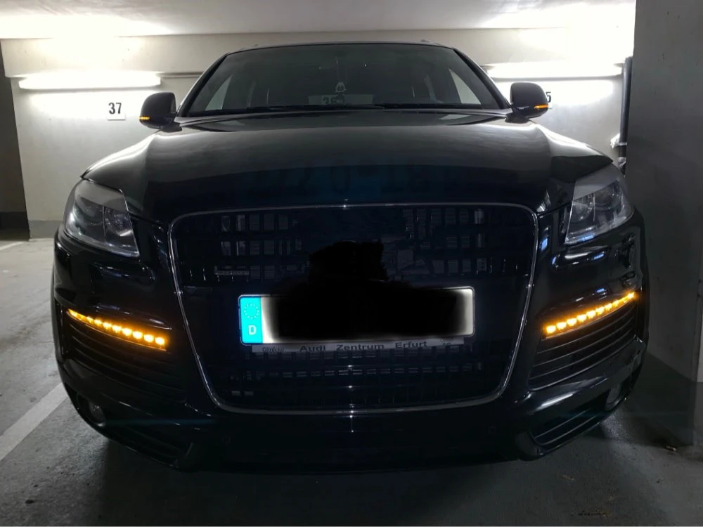 Автомобильный мигающий 2 шт. стильный для Audi Q7 2006-2009 светодиодный DRL дневные ходовые огни Дневной светильник водонепроницаемый сигнальный автомобильный Стайлинг светильник