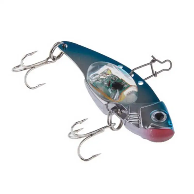 

2pcs LED Lighted VIB Sinking Lures Deep Drop Fish Attracting Lamp Flashing Light Electronic Fishing Lamp Bait Tackle Lures
