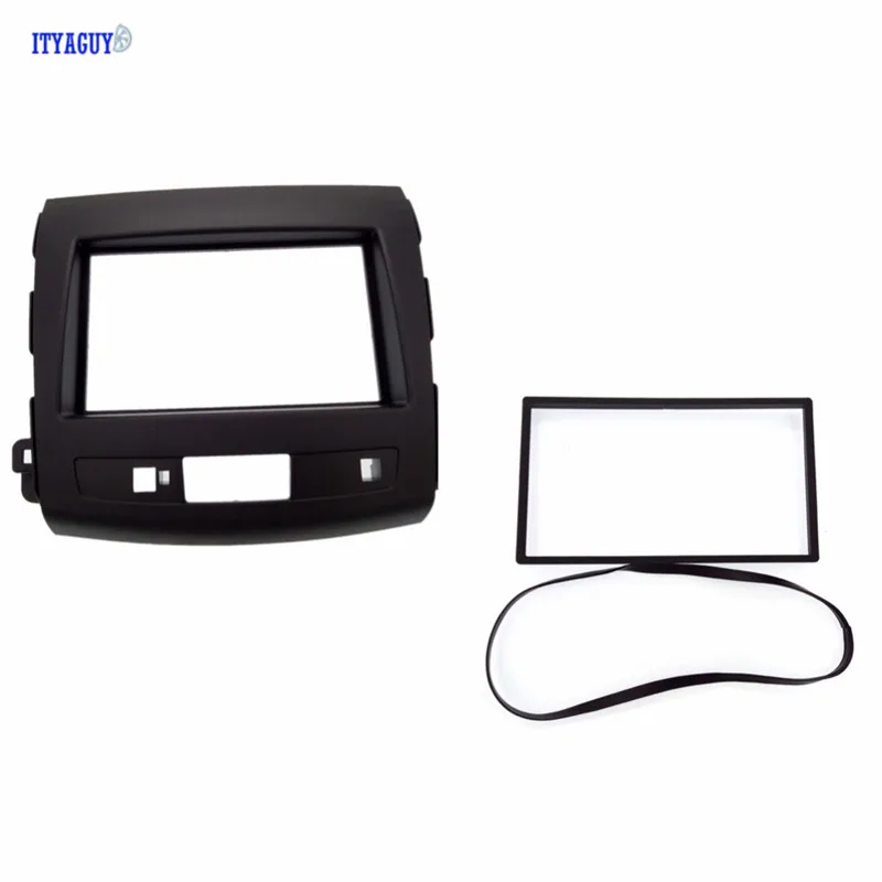 Автомобильный Стайлинг facia 2 Din набор фасций, пригодный для Mitsubishi Outlander 2008-2012 радио DVD стерео панель Dash Trim Kit передняя рамка