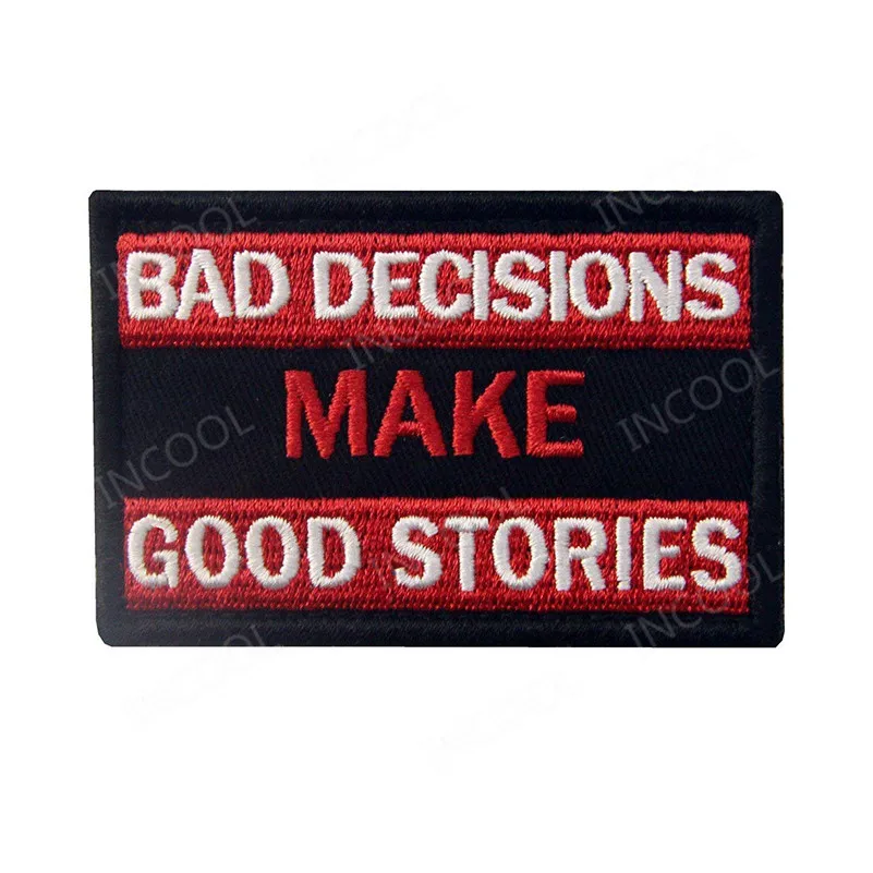 Нашивка с 3D вышивкой Good Stories военные нашивки тактические боевые эмблемы