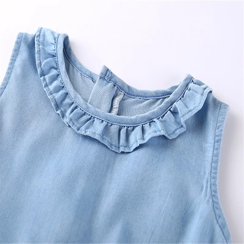 Toddler girls dresses summer sleeveless baby clothes with applique birds new 2018 children's for kids wear | Детская одежда и