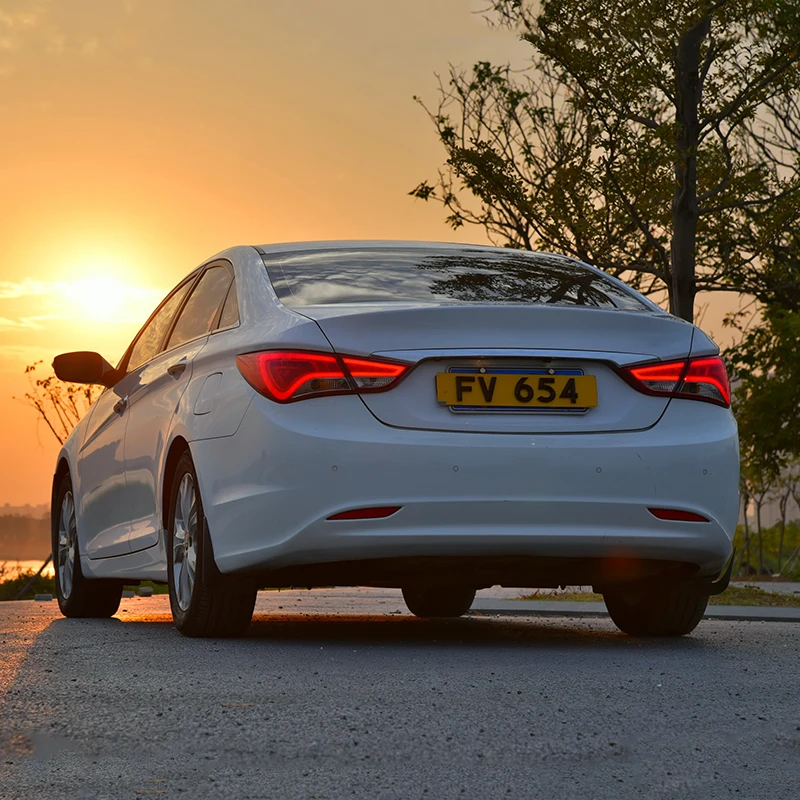 Хвост светильник в сборе для Hyundai Sonata 2010 2014 i45 светодиодный Бег стоп сигнал туман
