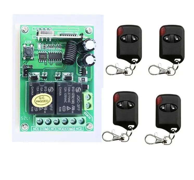 2017 умный дом DC12V 2CH RF Беспроводная система дистанционного управления teleswitch 4 x