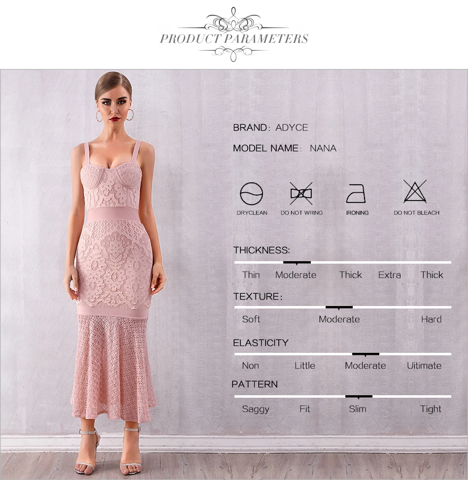 Adyce Новое Женское кружевное Бандажное Платье Vestidos сексуальное без рукавов на тонких бретелях Клубное платье элегантное платье для вечеринок подиума