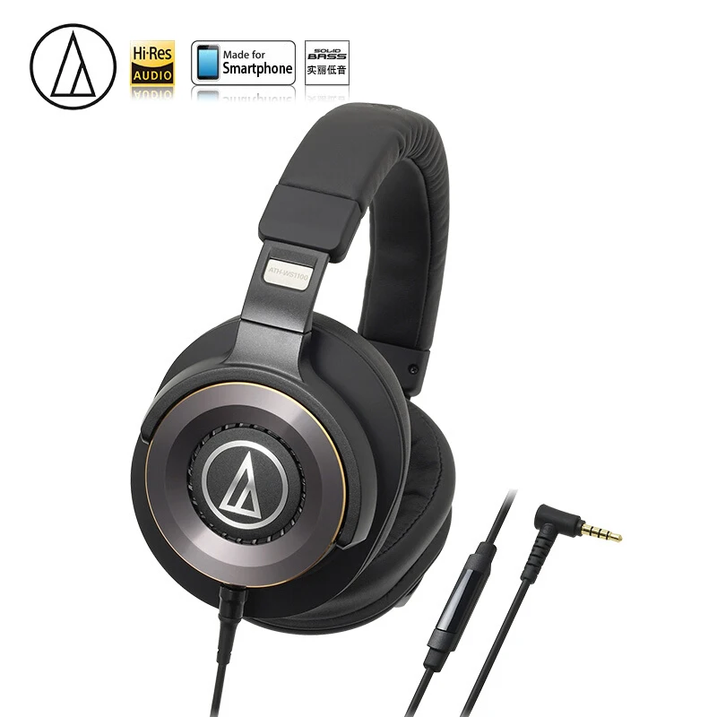 Оригинальные проводные наушники с технологией Audio Technica ATH WS1100iS портативные Hi Fi