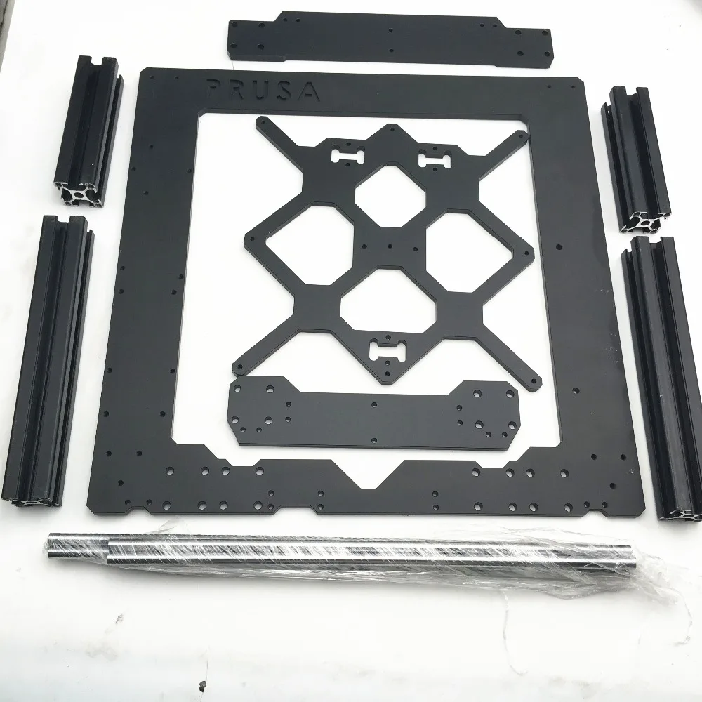 1Set Prusa i3 MK3 Aluminium alloy metal frame with Profile and smooth rods kit 6mm thickness Prusa i3 MK3 Frame Fast Ship