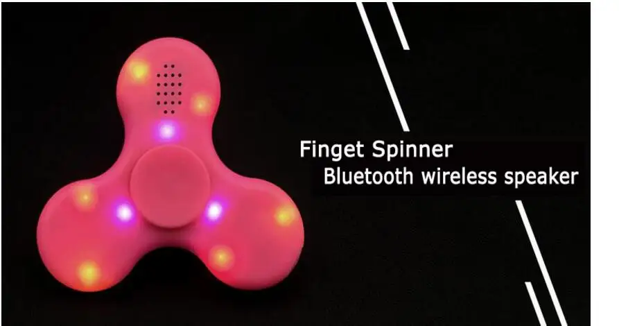 LED Bluetooth Динамик руку игрушка музыка figet spiner EDC руки Spinner Для аутизма/детей/взрослых