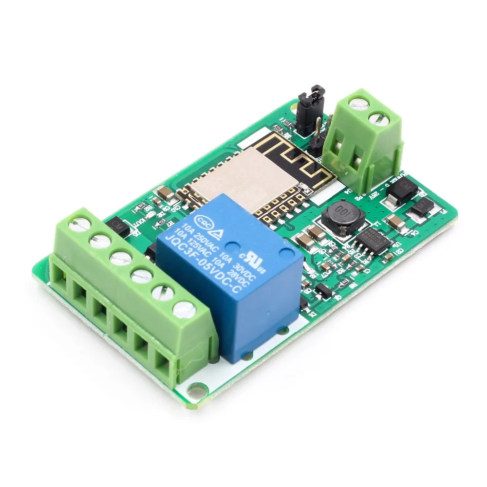 ESP8266 ESP 12F Wi Fi Беспроводной модуль реле 1 канал щит защита от перегрузок по току и