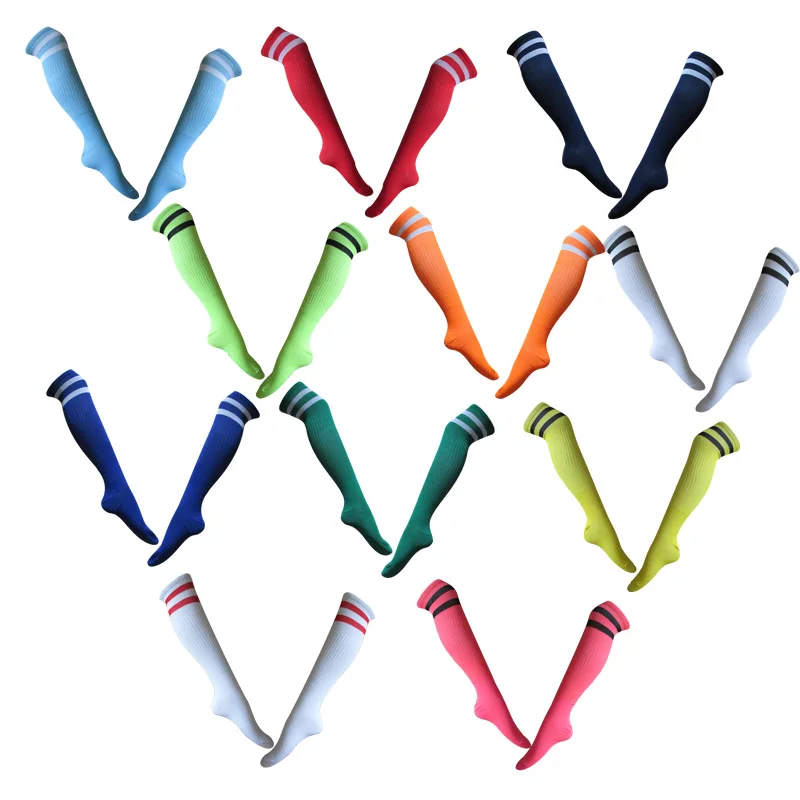 1 пара тонкие подошвы спортивные длинные футбольные носки для велоспорта бега