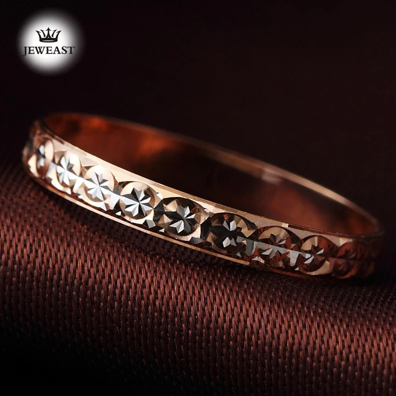 Женское кольцо из чистого золота 18К розовое обручальное обручальные кольца