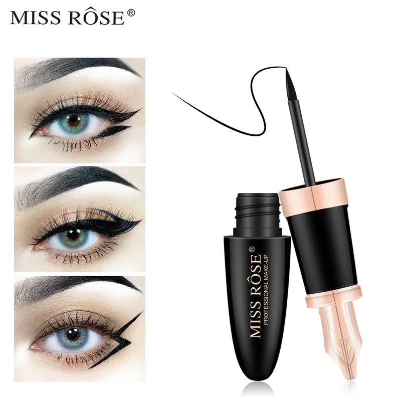MISS ROSE Black жидкая подводка для глаз долговечная быстросохнущая карандаш женщин