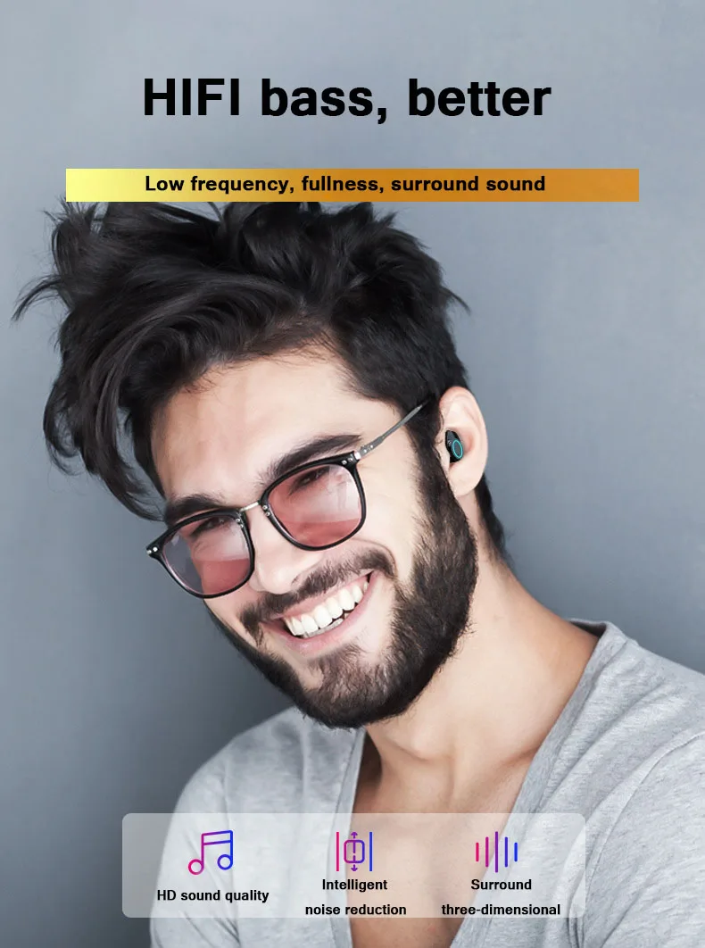 Moloke Bluetooth гарнитура TWS наушники беспроводные наушники стерео гарнитура с микрофоном и зарядным устройством