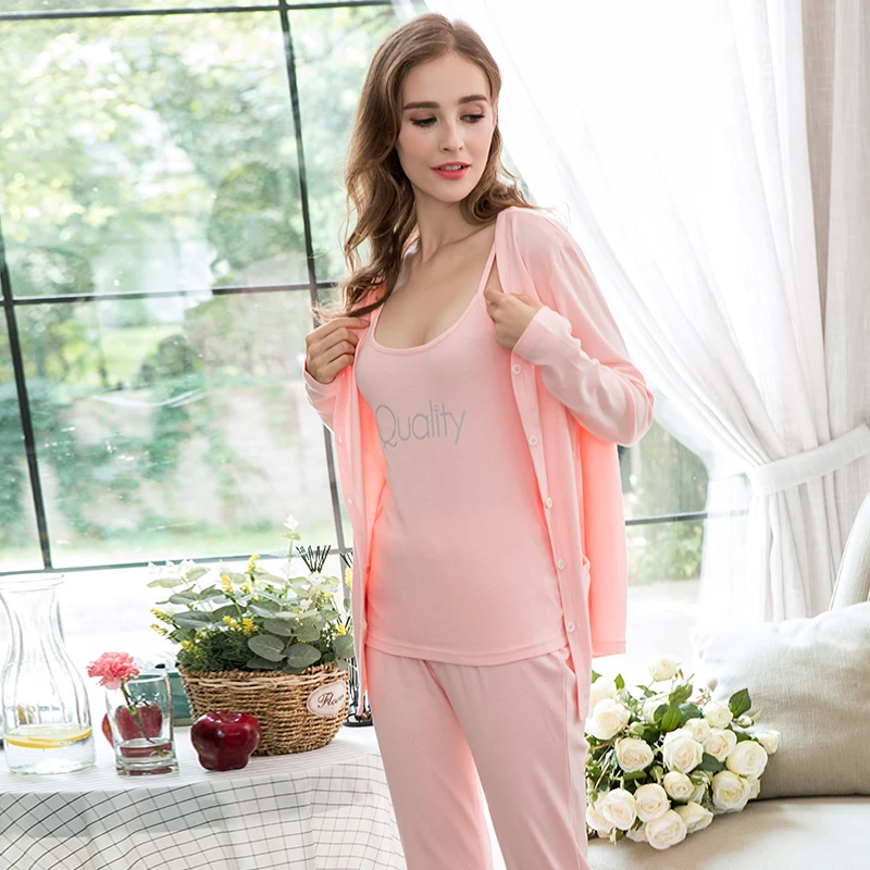 Qianxiu пижамы сбытовая три части салон одежда жилет комплект мода женщин Pyjama