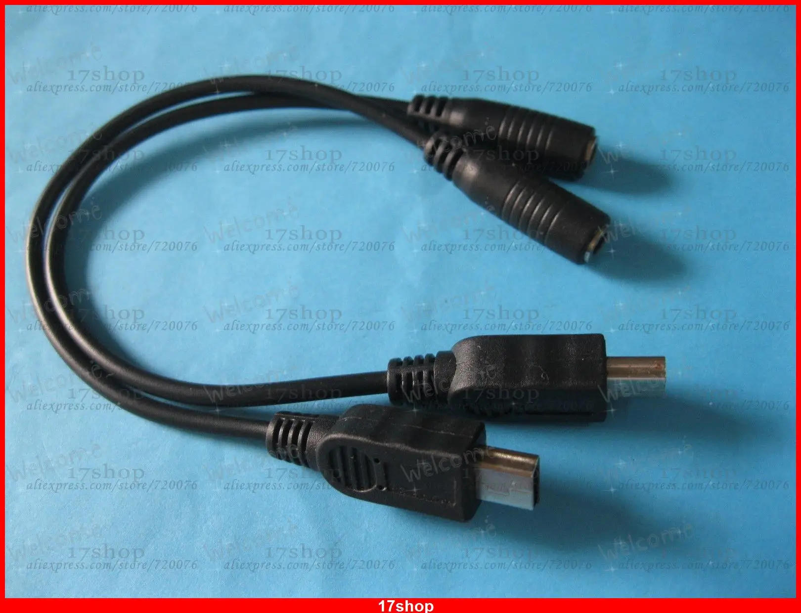 2 шт. разъем питания постоянного тока 3 5x1 35 мм к USB мини 5 контактный Штекерный