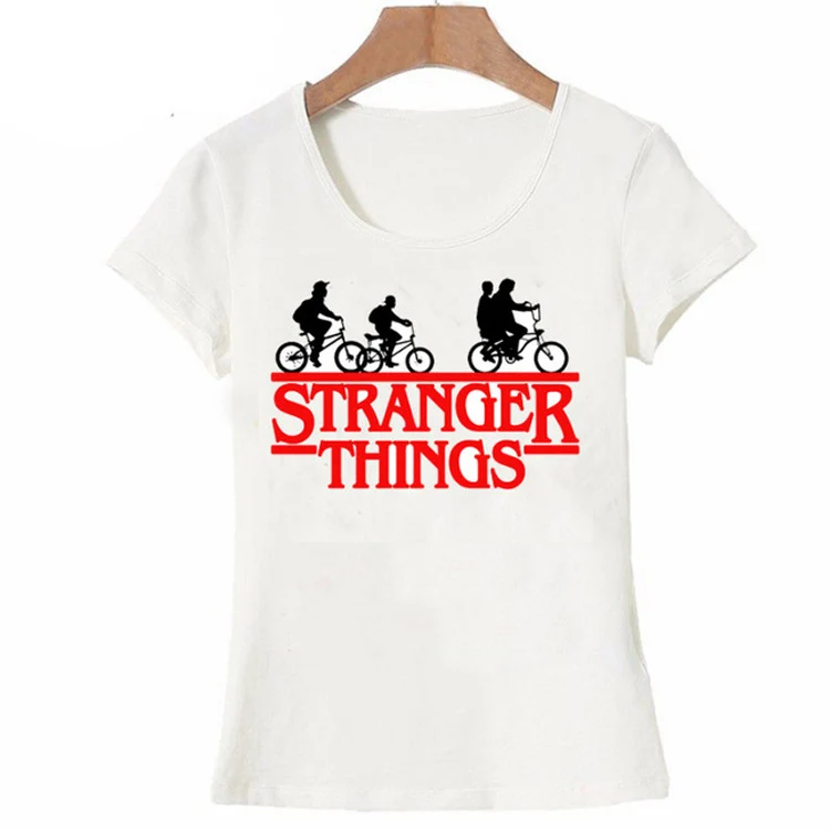 Новинка 2018 модная футболка с надписью Stranger Things для женщин майка Дастин Лукас Eleven