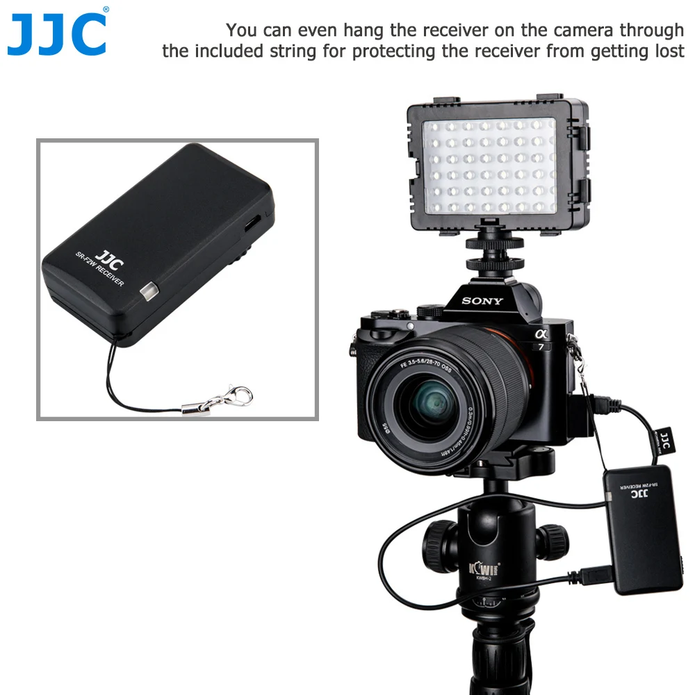 JJC камера беспроводной пульт дистанционного управления для SONY Alpha a7III a7SII a7R a6000 a6300 a6500 и т. д. Замена RMT-VP1K или RM-VPR1 Commander