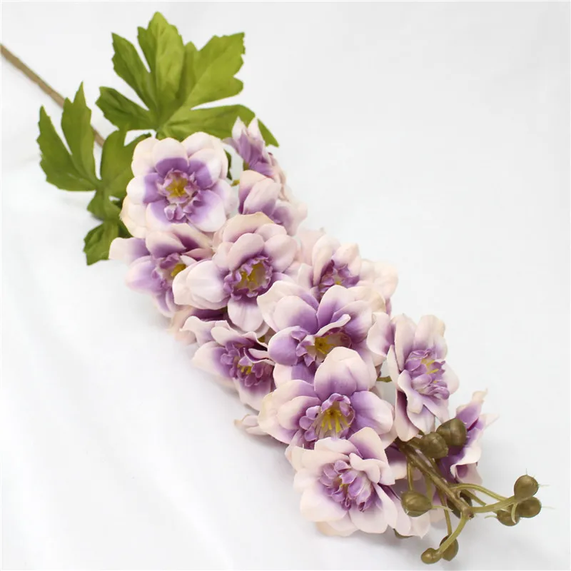 Light purple 80 см Искусственный Летающий Ласточка трава цветок белый розовый Европейский Декор Садовый дом Свадебный декор Шелковый букет цветов - Цвет: Light purple
