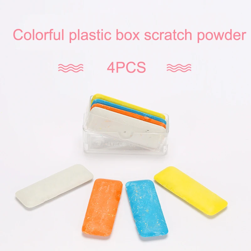 4PCS Colorful Erasable Fabric Tailor's Chalk Multifunction Dressmakers Chalk DIY Clothing Making Sewing Tools