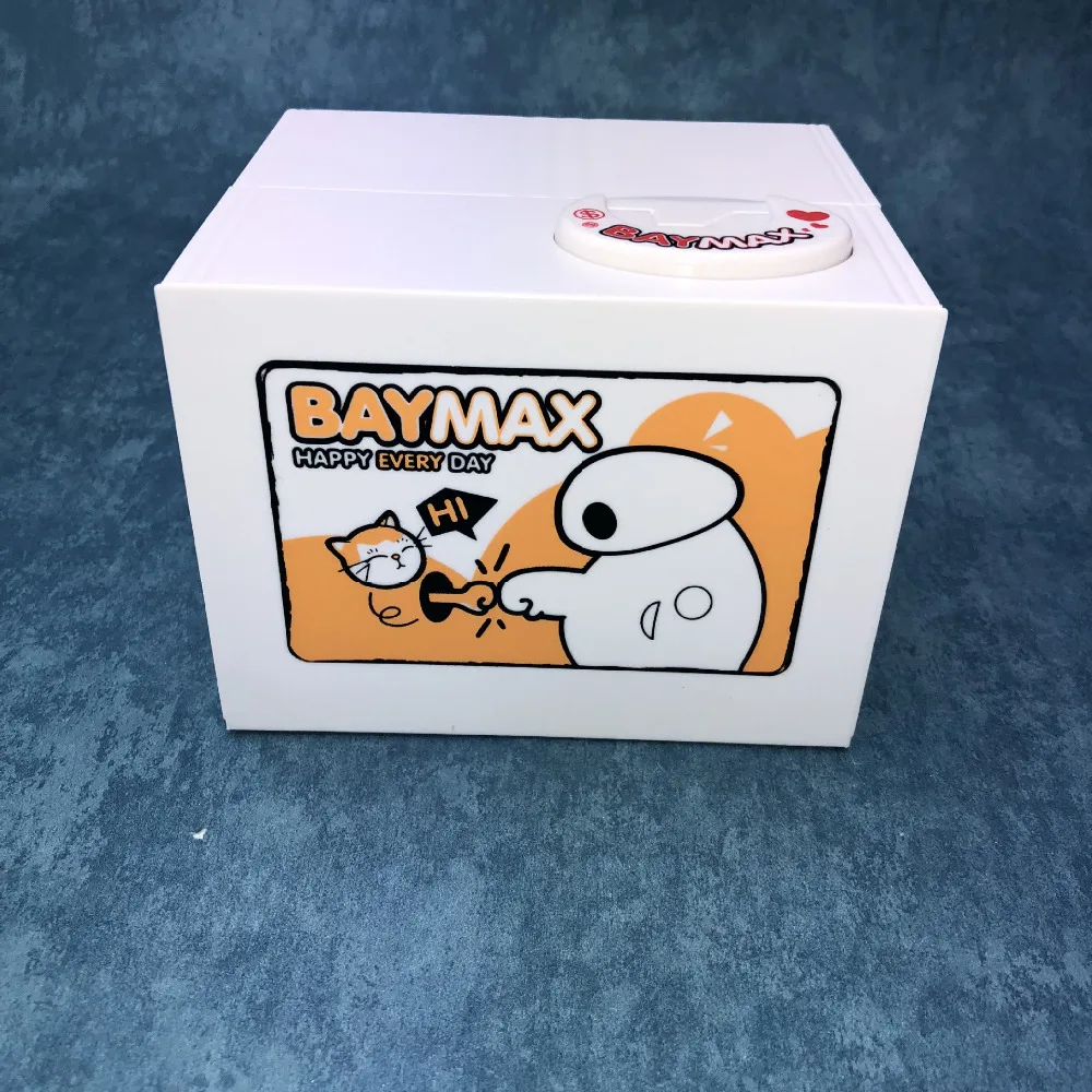 Покемон BAYMAX игрушки электронная копилка магазин дисплей коробка для денег украсть Монета Сейф для детей подарок экзотическая настольная игрушка креативный чехол