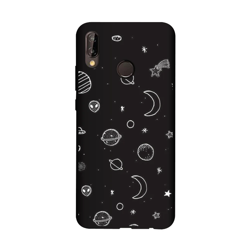 Силиконовый чехол QAQsam 5 84 дюйма для Huawei P20 lite матовый телефона с рисунком Nova 3e ANE LX1
