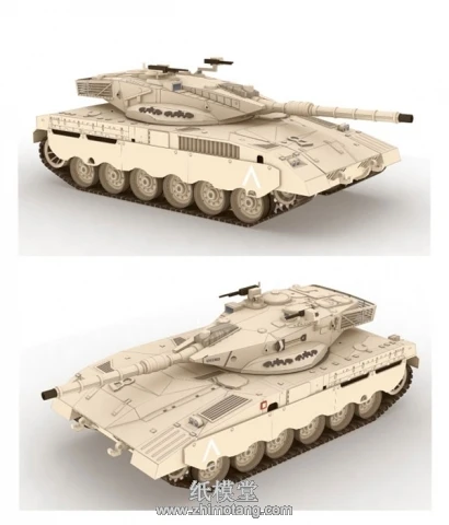 Боевое Оружие Израиля Меркава II главный боевой танк 3d бумажные модели для