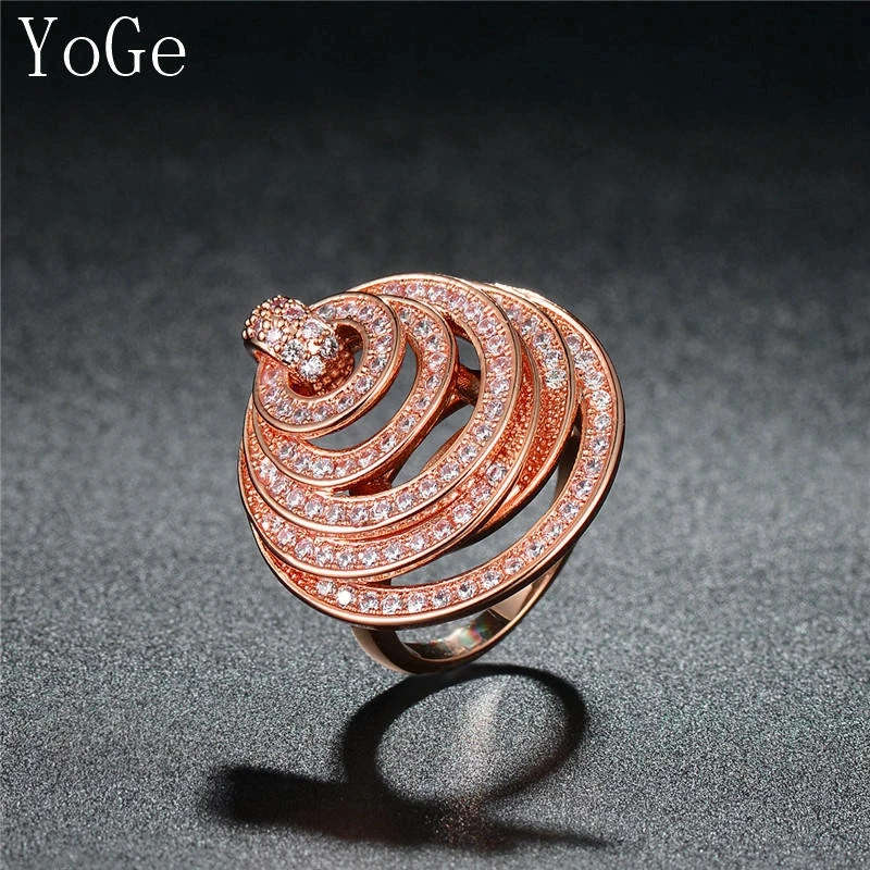 Ювелирные изделия YoGe для свадьбы и вечеринки R9784Fashion AAA CZ модное Композитное
