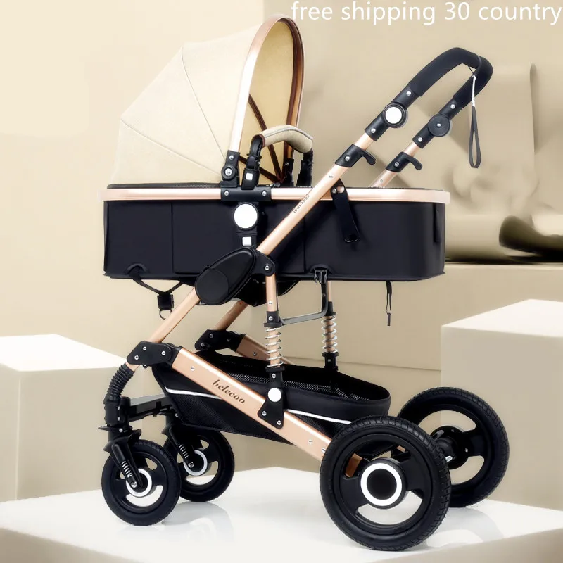 Belecoo baby 2 в 1 высокие Ландшафтные коляски детская коляска детский коляска|Легкая