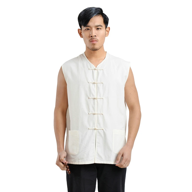 Жилет в стиле танга хлопковая китайская без рукавов|martial arts wing chun|wing chun shirtstai chi shirt