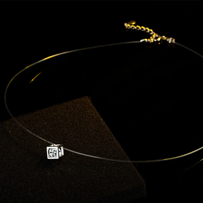 Женское ожерелье с подвеской в виде лески | Украшения и аксессуары