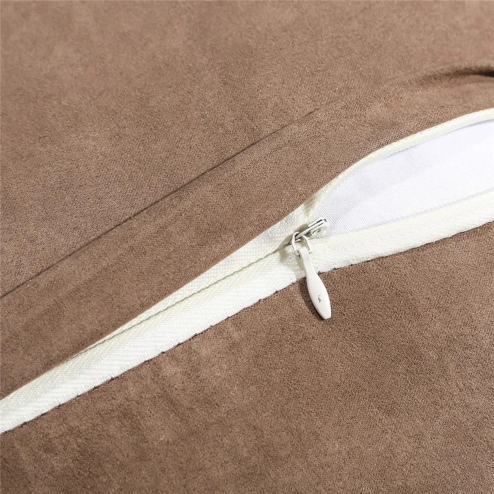 Плюшевая наволочка сплошного цвета короткая плюшевая популярная квадратная