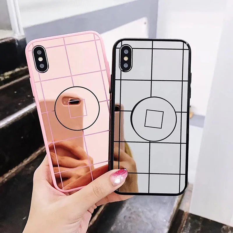 Kerzzil Luxury Mirror Flash Fashion Holder Stand Case For iPhone 7 6 6S Plus 8 X XS MAX Soft TPU Cover XR Capa |