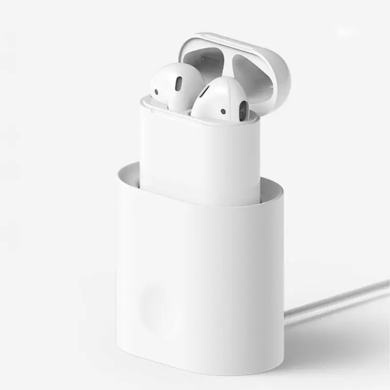 Зарядное устройство станция для гарнитура для AirPods наушники зарядная док-станция мягкий силиконовый настольная Зарядка держатель-стойка для AirPods r15