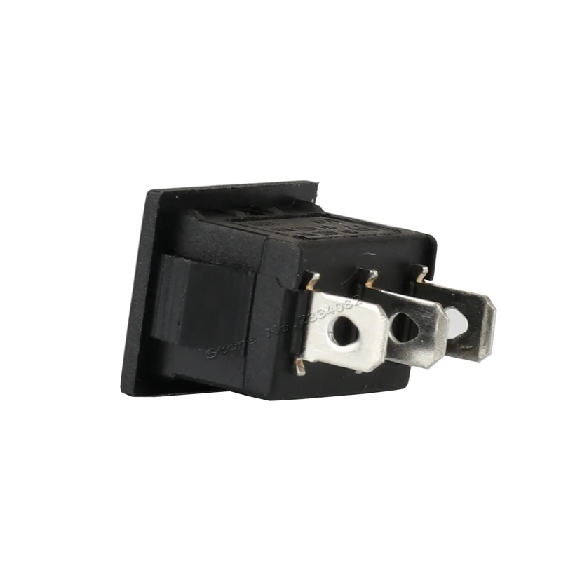 3 штифта 6A/250VAC 10А/125VAC SPDT кулисный переключатель лодки 2 положения файла ВКЛ ВЫКЛ