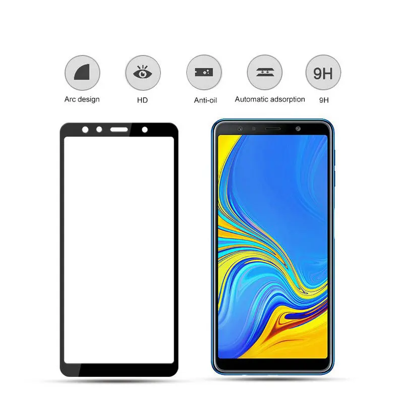 Для samsung Galaxy A9 (2018)/A9s пленка полное покрытие закаленное стекло протектор экрана 2.5D