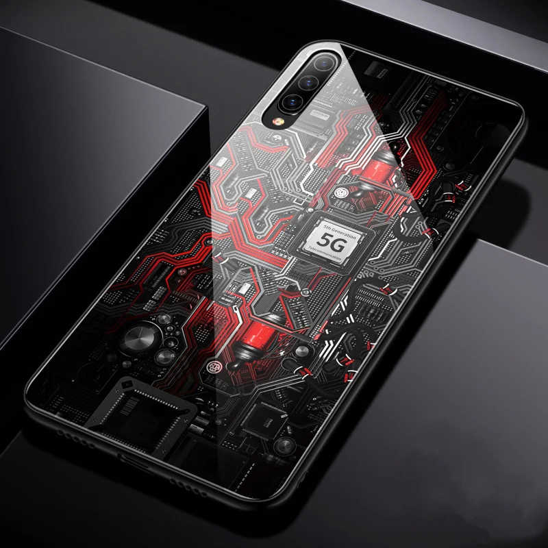 Чехол для Xiaomi mi 9 9SE 8 SE Lite 8X CC9 A3 mi x 2s A2 Red mi Note 8 7 Pro Чехол из закаленного стекла для Xiaomi mi 9 Защита от падения - Цвет: Color A