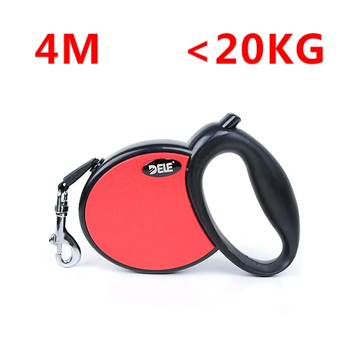 Red 4M 20KG Лучшее собака воротники цепи собака привести retractable поводок собаки упряёи ёивотного chain pet продукт товаров веревку цепи 25kg 40kg большая собака - Цвет: Red 4M 20KG