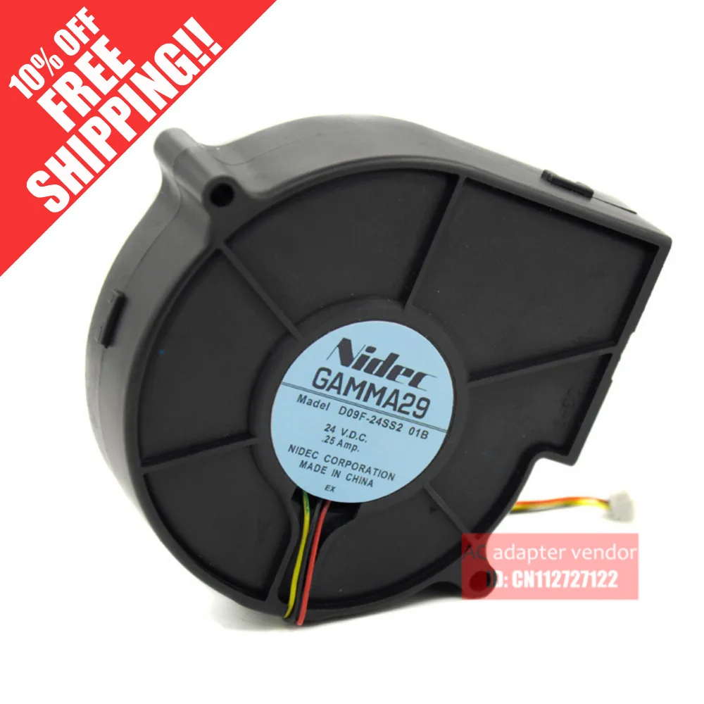 Nidec D09F 24SS2 01B 9CM 9733 24V0.25A turbo blower fan|blower fan|turbo fanturbo |