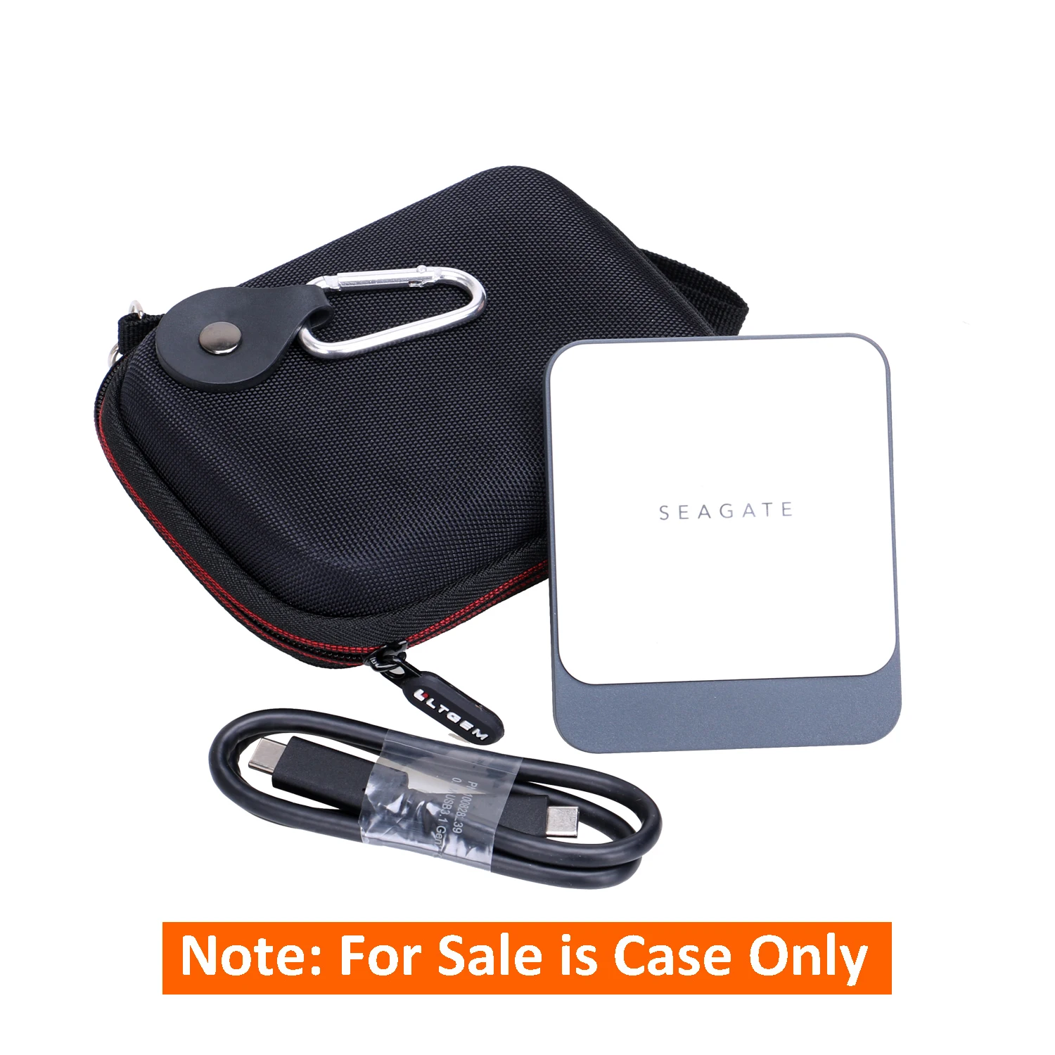 LTGEM Сумка для планшета EVA для Seagate Быстрый SSD 250 ГБ, 500 Гб, 1 ТБ, 2 ТБ внешний твердотельный накопитель Портативный внешний жесткий диск для путешествий защитный чехол