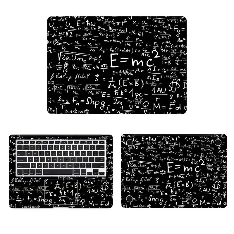 Эйнштейна Математика формула ноутбук Стикеры Полный кожного покрова для Macbook Pro Air retina Mac, возрастом 11, 12, 13, 15 лет для Xiaomi Защитная Наклейка кожи