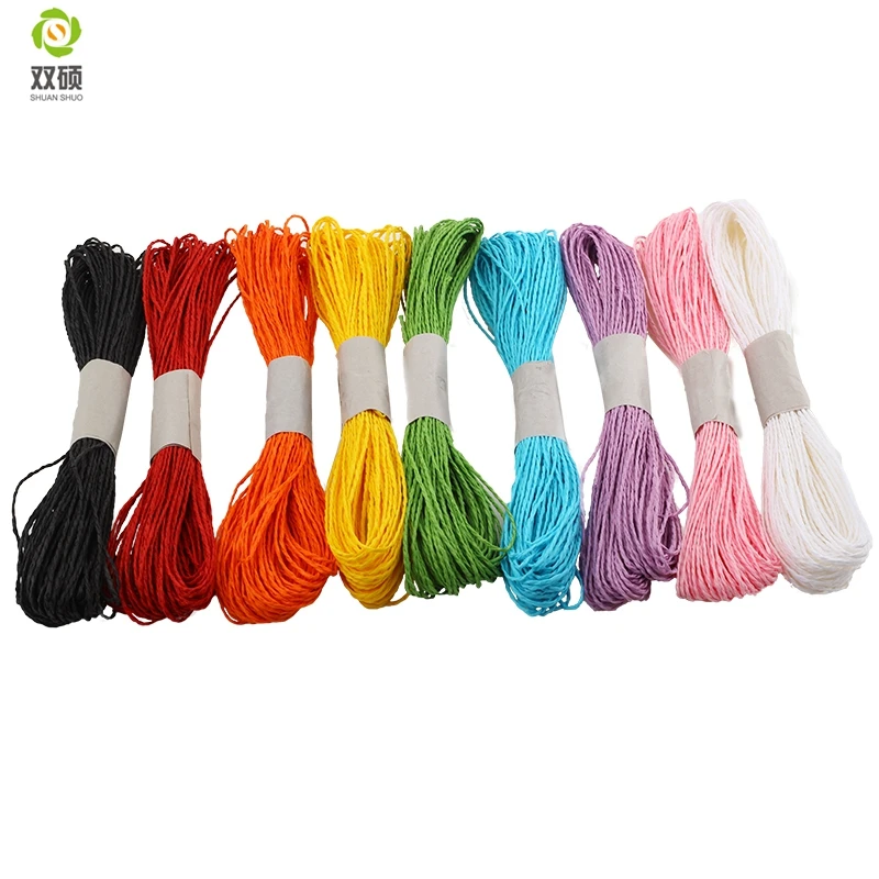 Бумажная веревка двойного цвета 30 цветов|colored rope|handmade ropediy rope |
