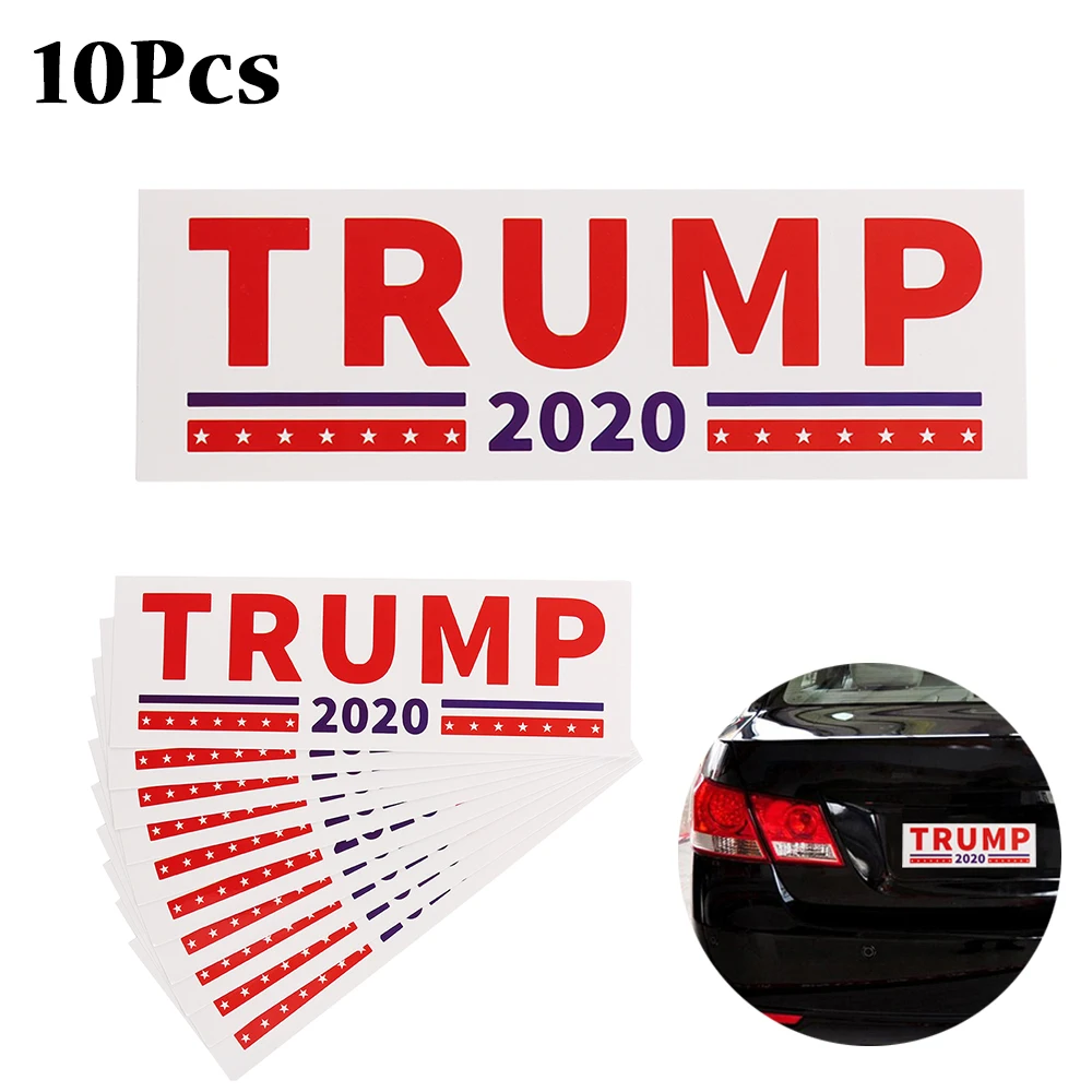 10 шт. Дональд Трамп для президента 2020 наклейка на бампер кузова автомобиля Keep Make
