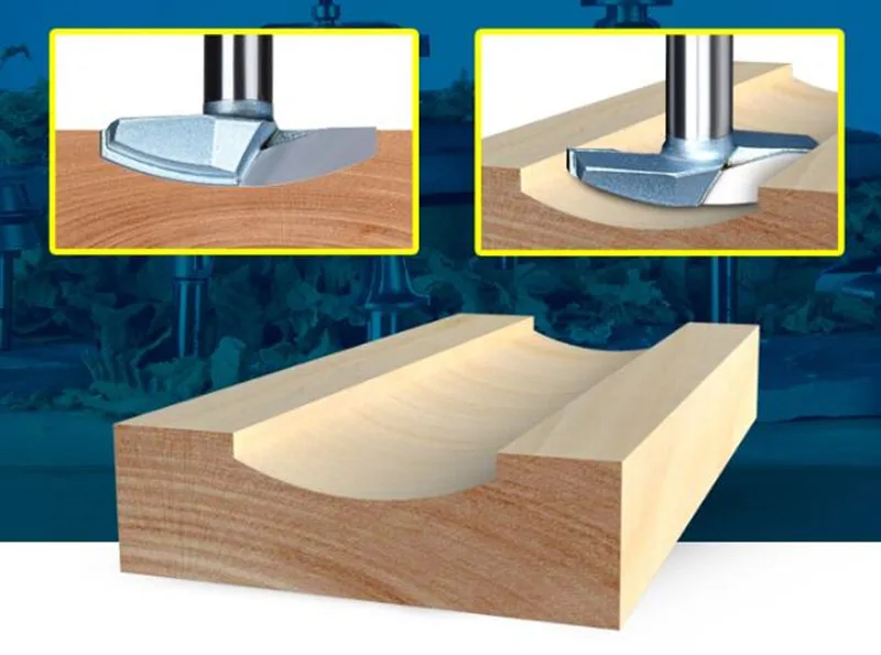 Milling Cutters For Wood Round Bottom Knife Chest/Door Engraving Machine Router bits Trimming Fresas Para CNC | Инструменты
